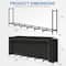 NEX™ Outdoor Firewood Rack with Black Cover Combo Set